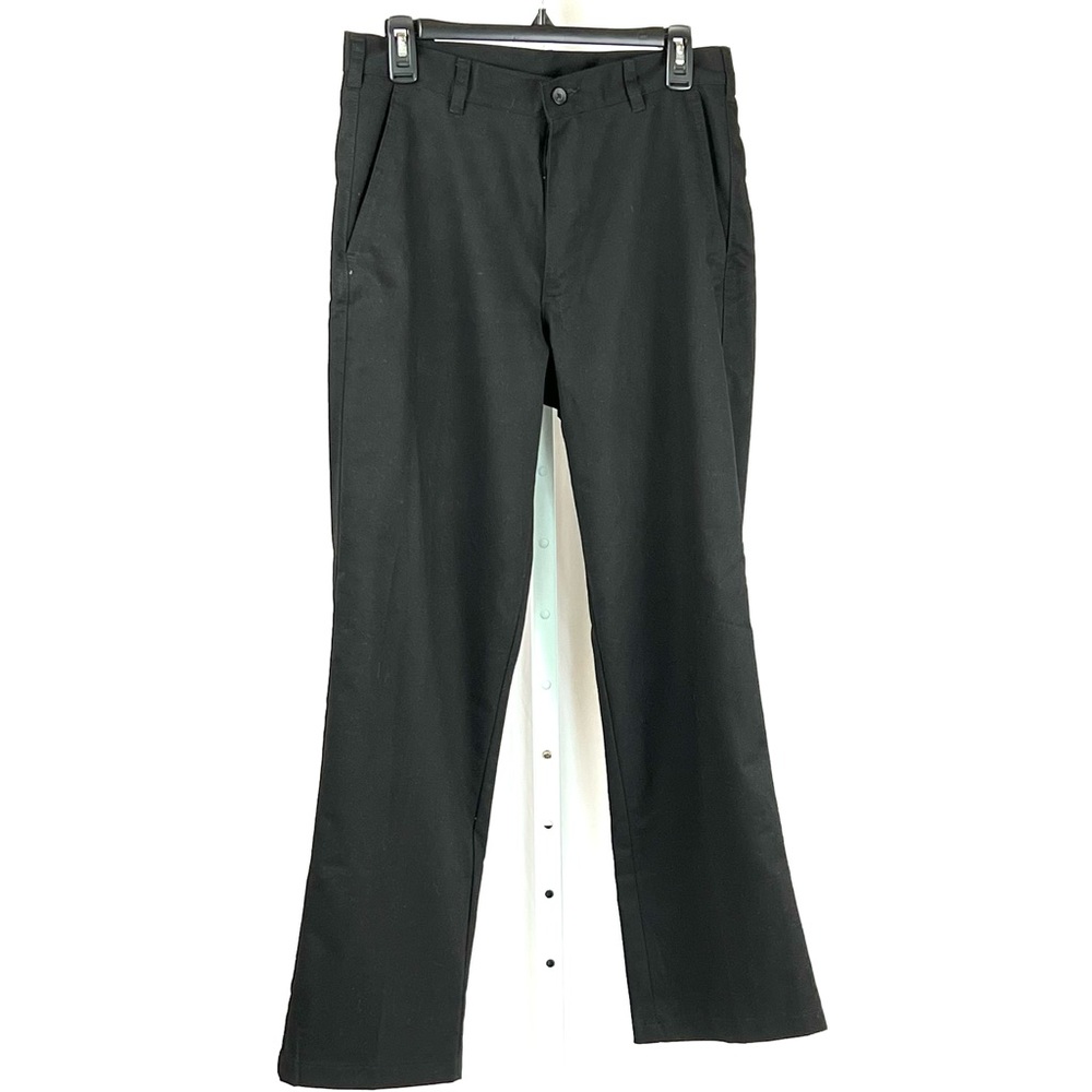 George Men’s flat front black pants 30x30 761